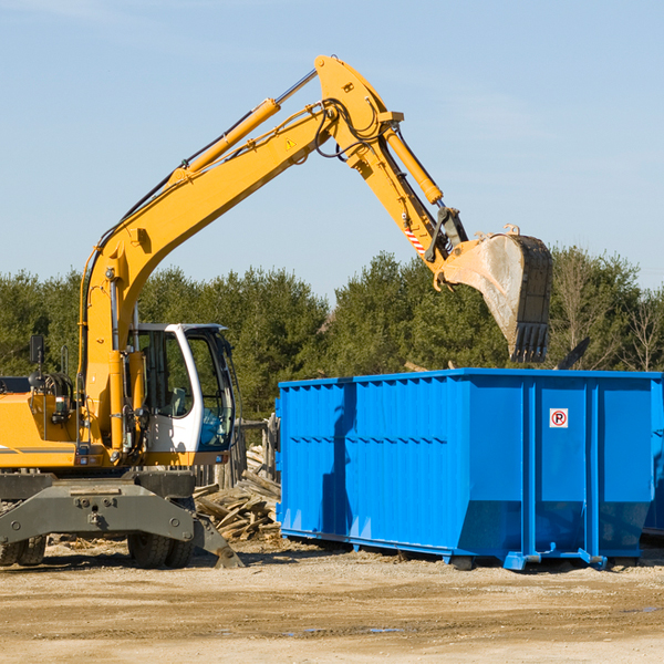 what happens if the residential dumpster is damaged or stolen during rental in Edgewater Estates Texas